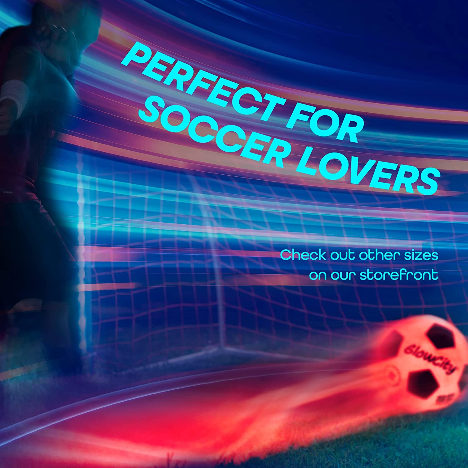 GlowCity Glow in The Dark Soccer Ball - The California Beach Co.