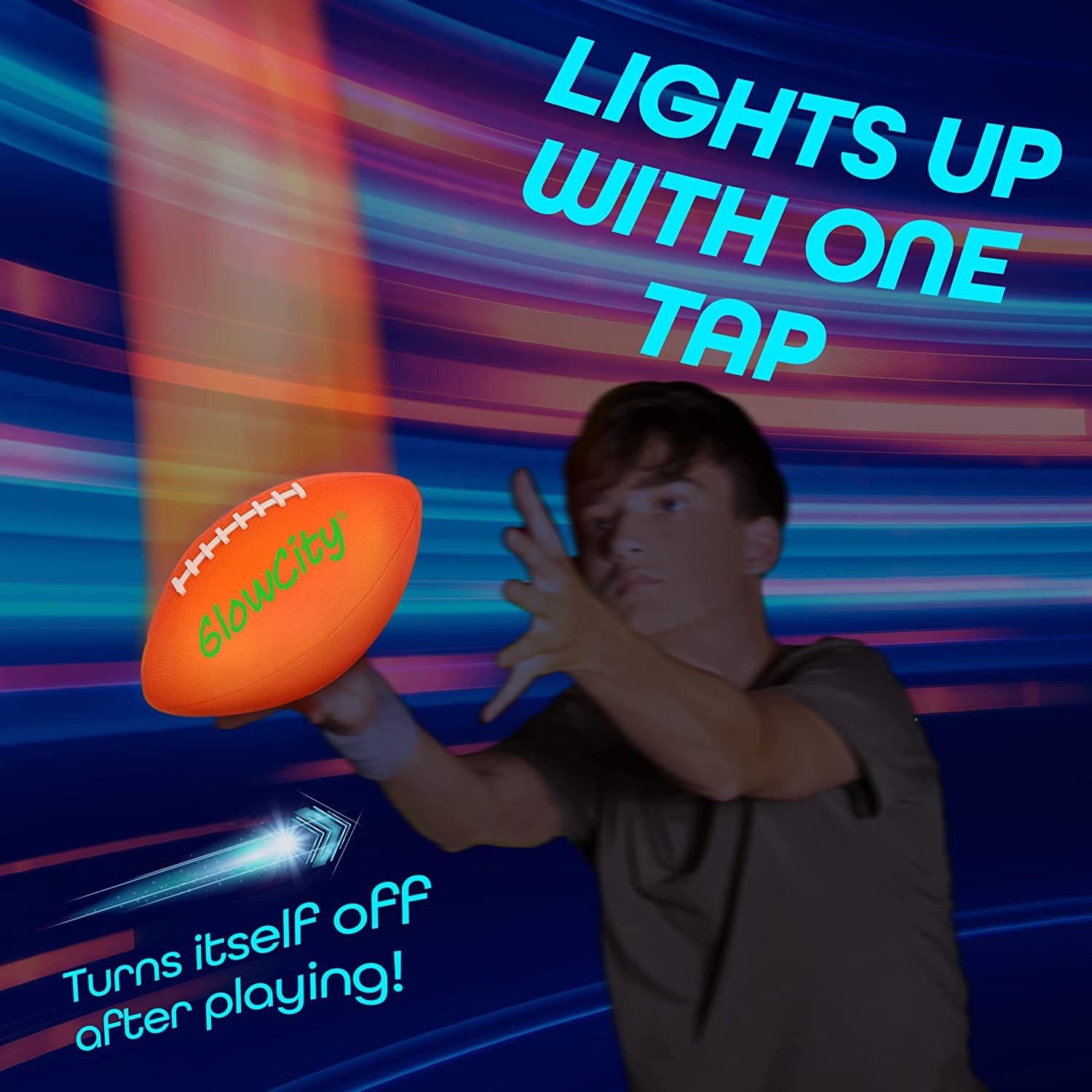 GlowCity Glow in The Dark Football - The California Beach Co.