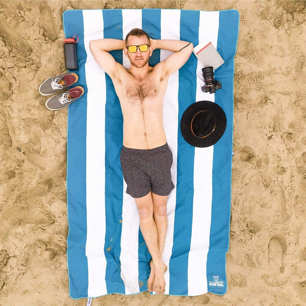 Wise Owl Outfitters Blue Beach and Yoga Towel - The California Beach Co.