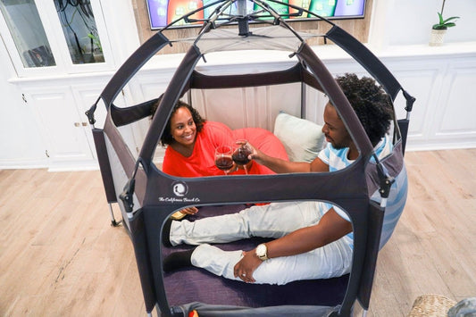 Parents are WINE-ING Down in this Playpen