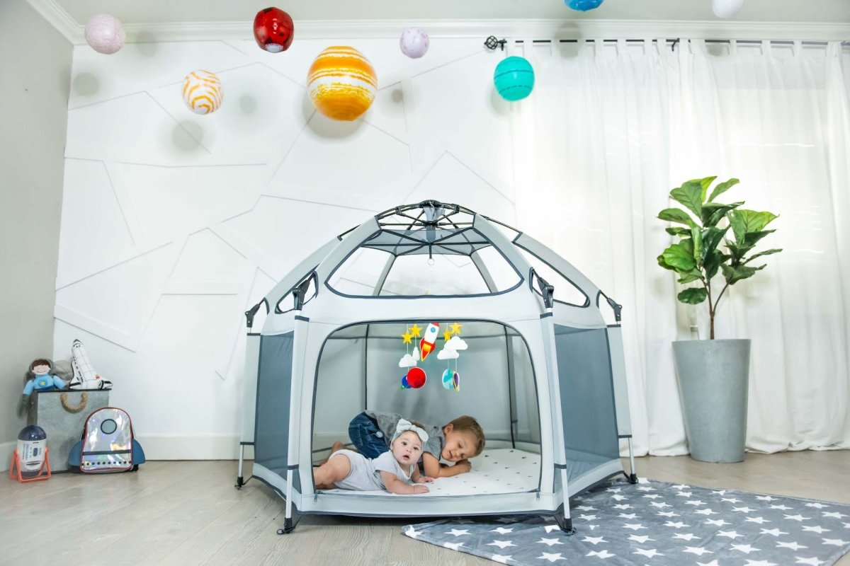 Running out of Play Date Ideas? Build an Epic Fort with the Pop ‘N Go Playpen - The California Beach Co.