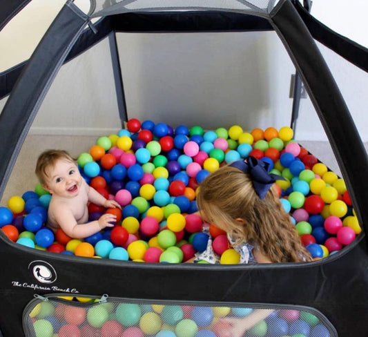 Make a Home-Made Ball Pit With The Pop N Go Playpen - The California Beach Co.