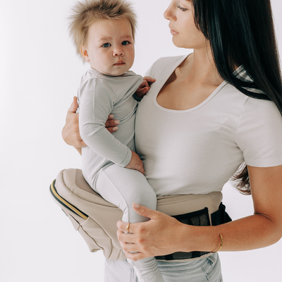 Woman holding a baby 