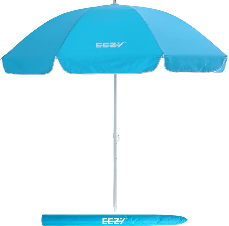 EEZ-Y: 7ft Pantone Blue Outdoor Beach Umbrella - The California Beach Co.