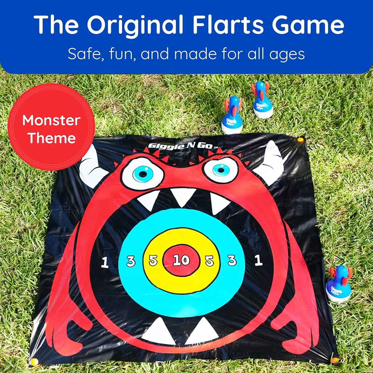 Giggle N Go Flarts- Monster Theme Lawn Darts Outdoor Games