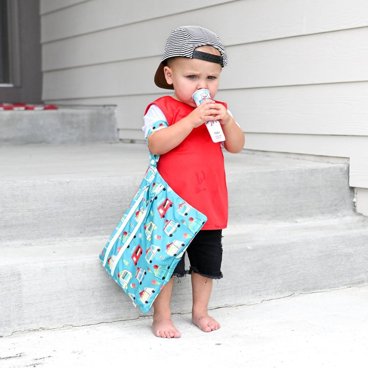 Ice Cream Truck - Waterproof Wet Bag (For mealtime, on-the-go, and more!) - The California Beach Co.