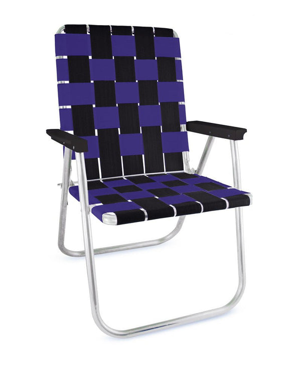 Black & Purple Classic Lawn Chair - The California Beach Co.