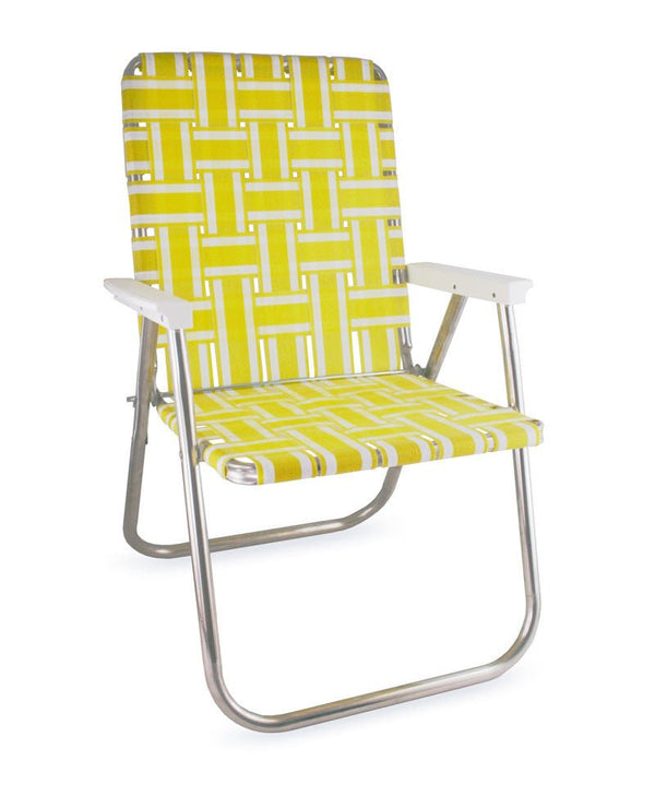 Yellow and White Stripe Classic Chair - The California Beach Co.