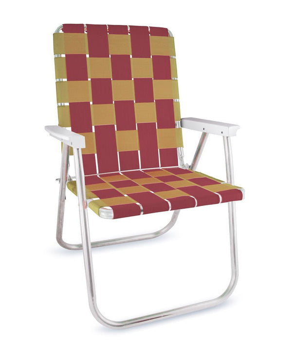 Burgundy & Gold Classic Chair - The California Beach Co.