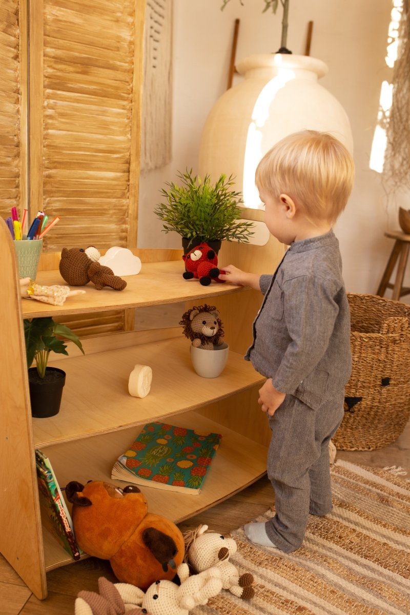 Montessori Wooden Toy Shelf - The California Beach Co.