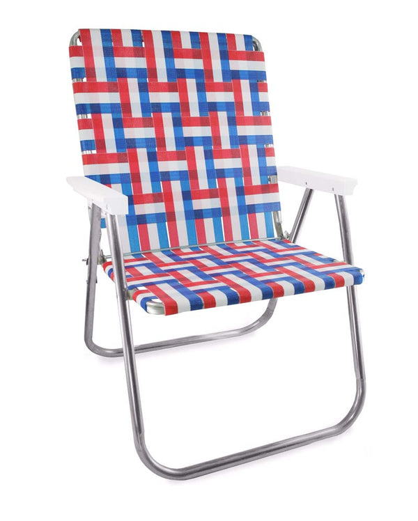 Old Glory Magnum Chair with White Arms - The California Beach Co.