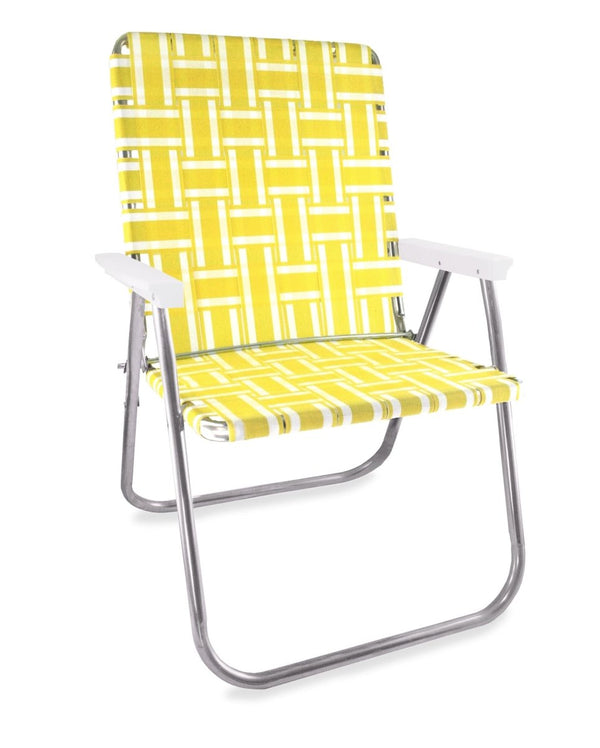 Yellow and White Stripe Magnum Chair - The California Beach Co.