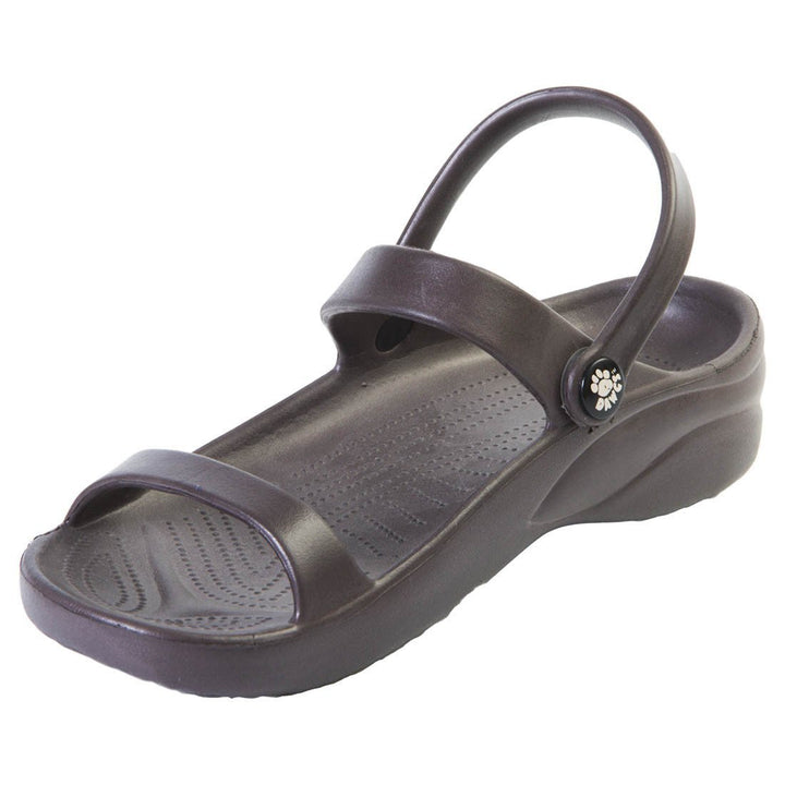 Women's 3-Strap Sandals - Dark Brown - The California Beach Co.