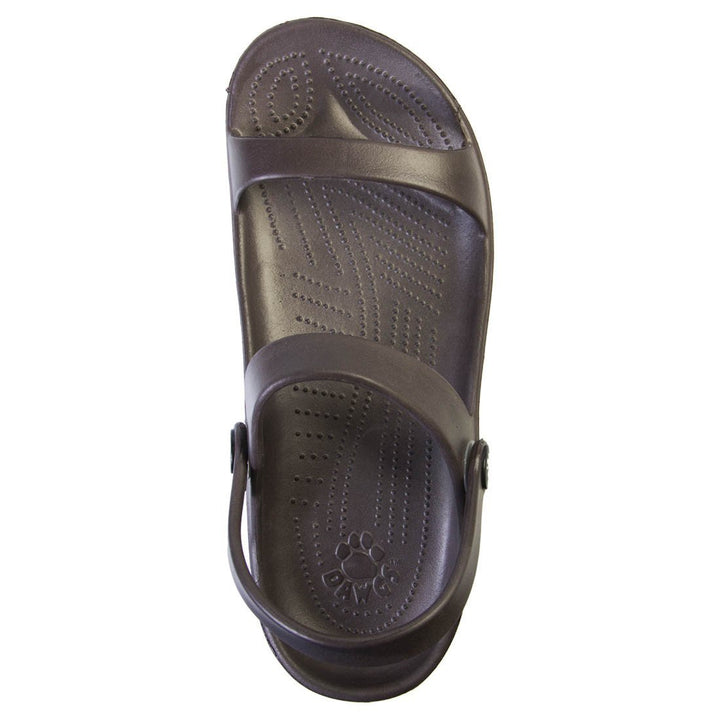 Women's 3-Strap Sandals - Dark Brown - The California Beach Co.