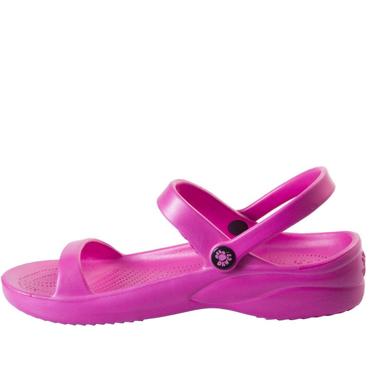 Women's 3-Strap Sandals - Hot Pink - The California Beach Co.