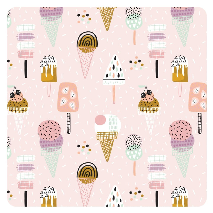 Pink Ice Cream - Waterproof Wet Bag (For mealtime, on-the-go, and more!) - The California Beach Co.