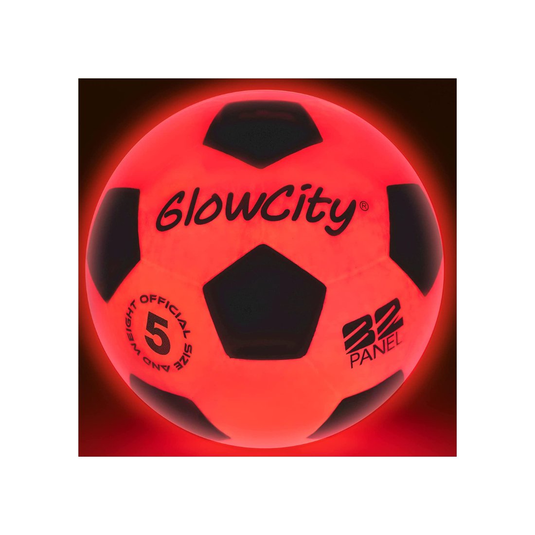 GlowCity Glow in The Dark Soccer Ball