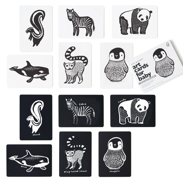 Art Cards for Baby - Black and White Collection - The California Beach Co.