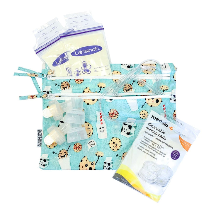 Cookies & Milk - Waterproof Wet Bag (For mealtime, on-the-go, and more!) - The California Beach Co.