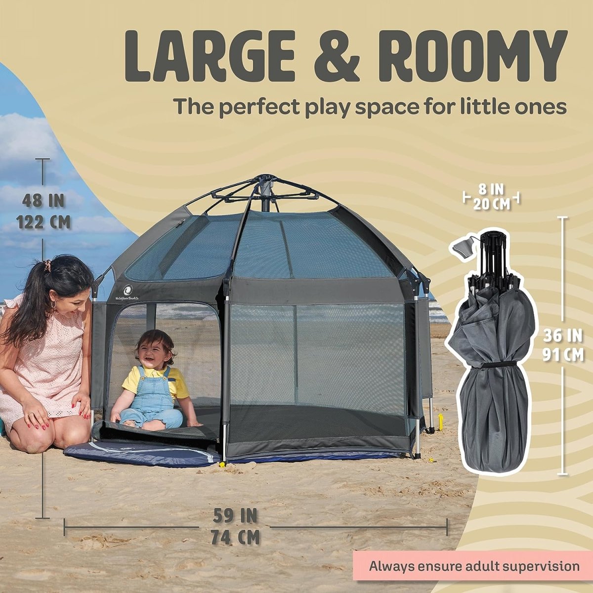 Pop \'N Go™ Playpen | Kids Pop-Up Tent | California Beach