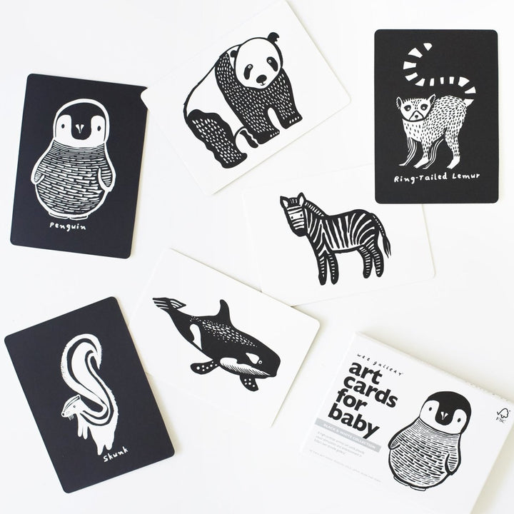 Art Cards for Baby - Black and White Collection - The California Beach Co.